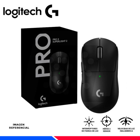MOUSE GAMING LOGITECH G PRO X SUPERLIGHT 2 LIGHTSPEED WIRELESS BLACK