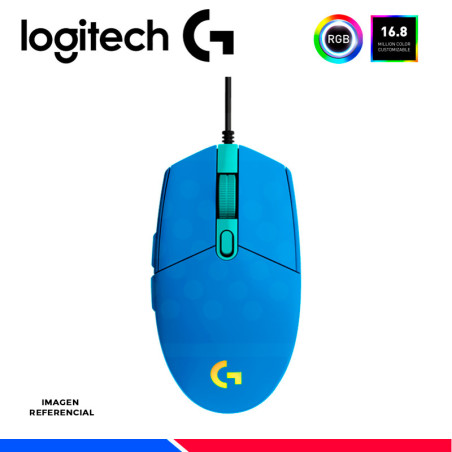 MOUSE GAMING LOGITECH G203 LIGHTSYNC RGB BLUE