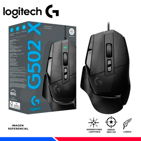 MOUSE GAMING LOGITECH G502 X HERO 25K