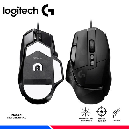 MOUSE GAMING LOGITECH G502 X HERO 25K