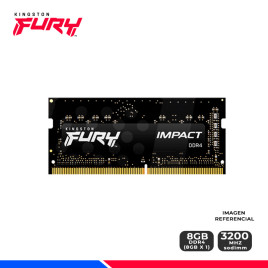 MEM. RAM KINGSTON FURY IMPACT SODIMM 8GB 3200 MHZ.