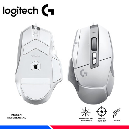 MOUSE GAMING LOGITECH G502 X HERO WHITE
