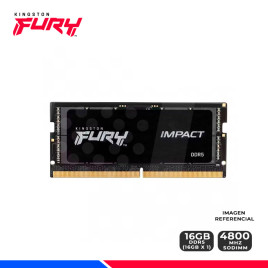 MEM. RAM SODIMM KINGSTON FURY IMPACT 16GB DDR5 4800 MHZ.