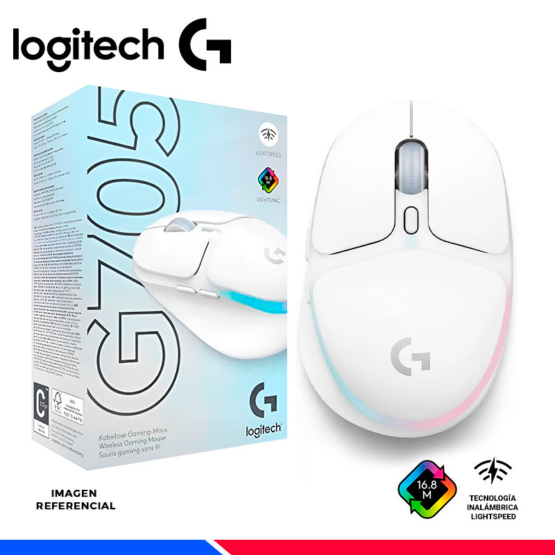 MOUSE GAMING LOGITECH G705, INALAMBRICO/BT, RGB, WHITE MOUSE GAMING LOGITECH G705, INALAMBRICO/BT, RGB, WHITE