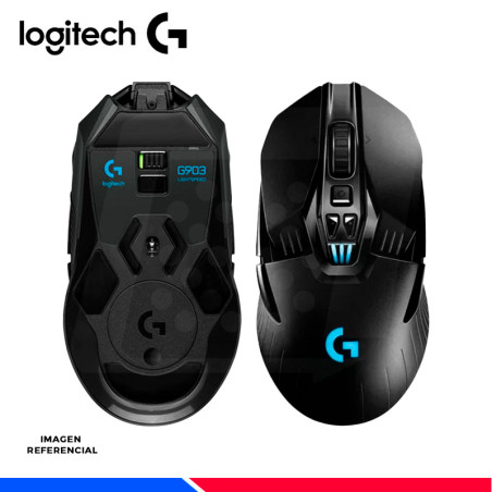 MOUSE GAMING LOGITECH G903 HERO LIGHTSPEED WIRELESS BLACK