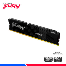 MEM. RAM KINGSTON FURY BEAST, 32GB DDR5 5600 MHZ.