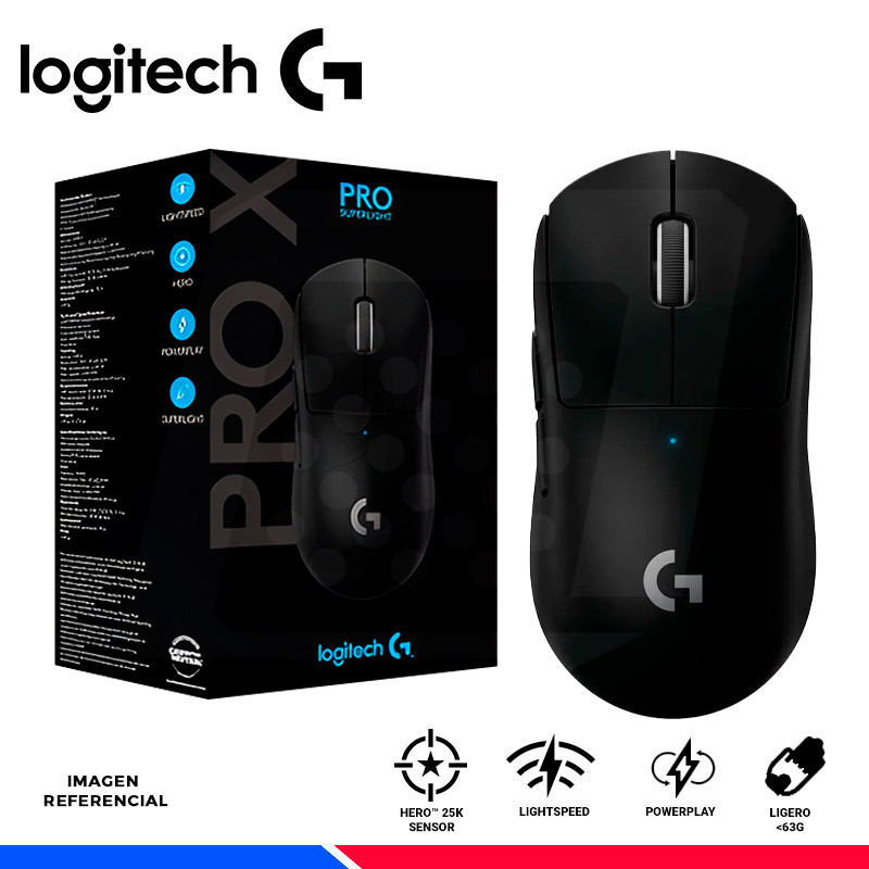 MOUSE INALAMBRICO GAMING LOGITECH G PRO SUPERLIGHT BLACK MOUSE INALAMBRICO GAMING LOGITECH G PRO SUPERLIGHT BLACK