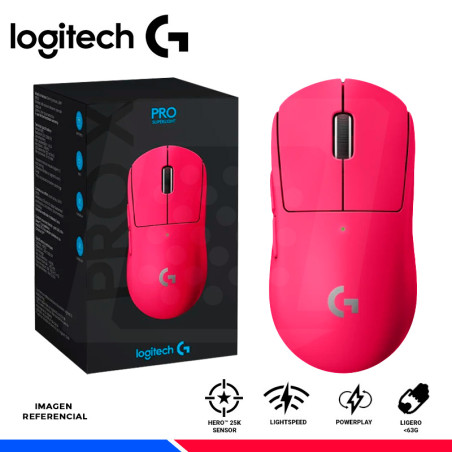 MOUSE INALAMBRICO GAMING LOGITECH G PRO SUPERLIGHT MAGENTA