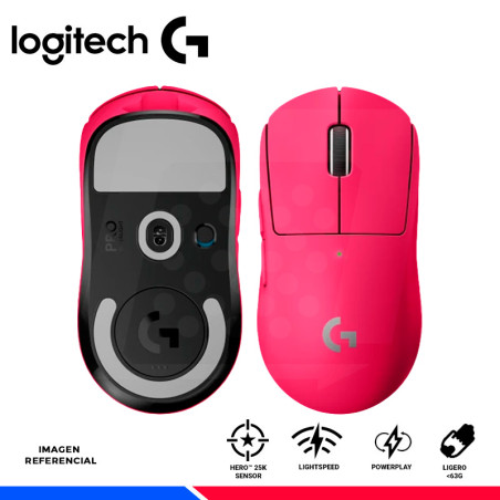 MOUSE INALAMBRICO GAMING LOGITECH G PRO SUPERLIGHT MAGENTA