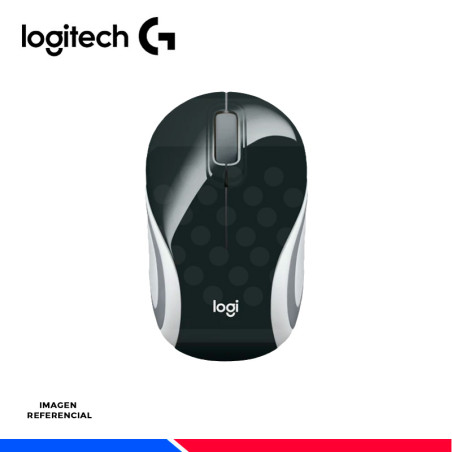 MOUSE INALAMBRICO LOGITECH M187 MINI NEGRO