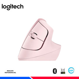 MOUSE INALAMBRICO/BT LOGITECH LIFT VERTICAL ERGONOMIC ROSE