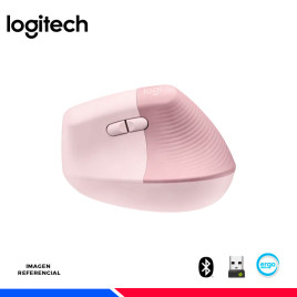 MOUSE INALAMBRICO/BT LOGITECH LIFT VERTICAL ERGONOMIC ROSE