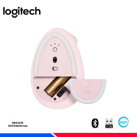 MOUSE INALAMBRICO/BT LOGITECH LIFT VERTICAL ERGONOMIC ROSE