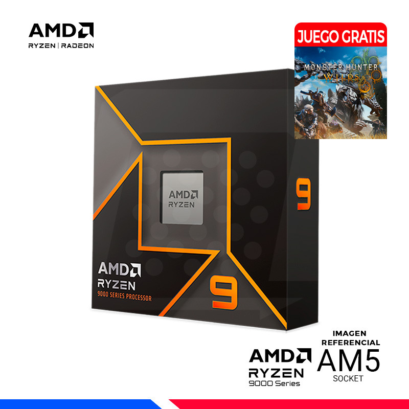 PROCESADOR AMD RYZEN 9 9900X, Cache 64 MB, Hasta 5.6 Ghz, AM5