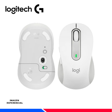 MOUSE INALAMBRICO/BT LOGITECH SIGNATURE M650 L WHITE