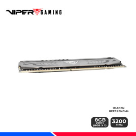 MEM. RAM PATRIOT VIPER STEEL 8GB DDR4 3200 MHZ.