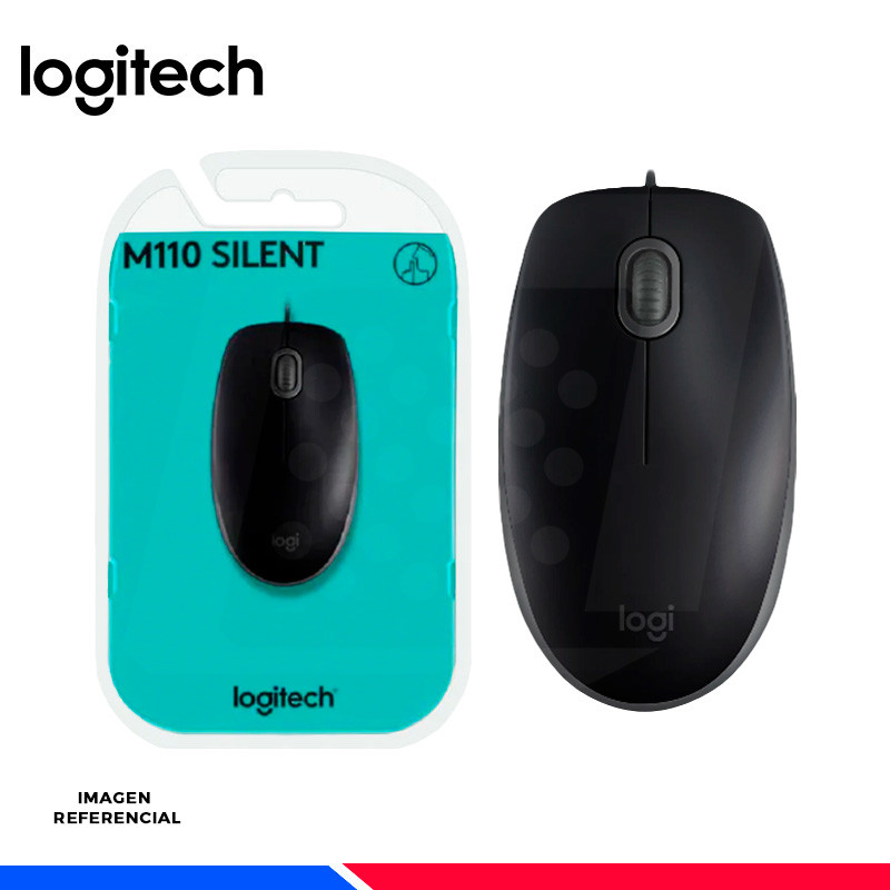 MOUSE LOGITECH M110 SILENT USB BLACK