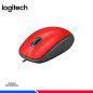 MOUSE LOGITECH M110 SILENT USB ROJO