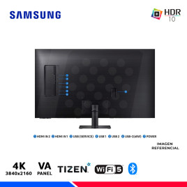 MONITOR SAMSUNG LS43DM702UNXGO, M7 Smart, 43" VA, UHD 4K, 60Hz, 4ms,