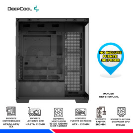 CASE DEEPCOOL CG580, V/TEMPLADO