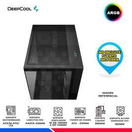 CASE DEEPCOOL CG530 4F, V/TEMPLADO, ARGB