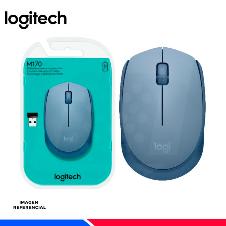MOUSE LOGITECH M170 WIRELESS BLUE/GRAY