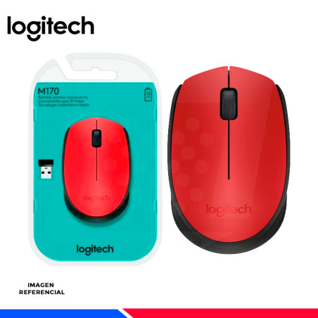 MOUSE LOGITECH M170 WIRELESS RED