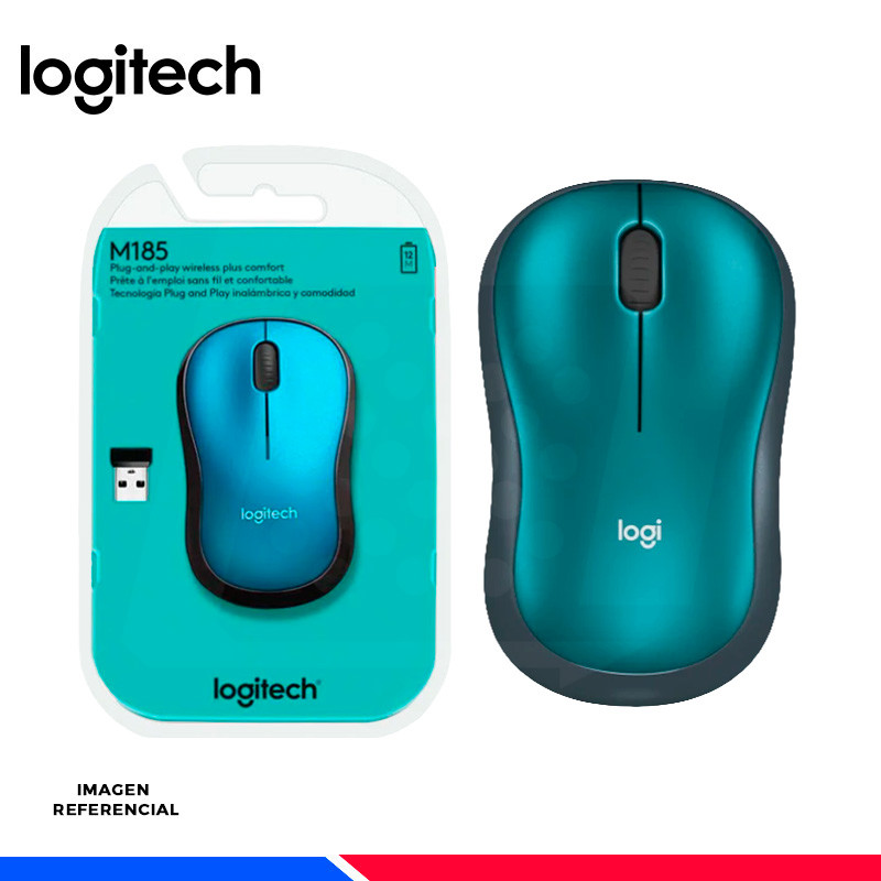 MOUSE LOGITECH M185 WIRELESS BLUE MOUSE LOGITECH M185 WIRELESS BLUE