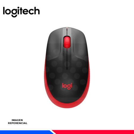 MOUSE LOGITECH M190 WIRELESS FULL SIZE RED