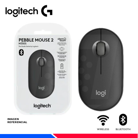 MOUSE LOGITECH PEBBLE 2 M350S WIRELESS/BLUETOOTH GRAFITO