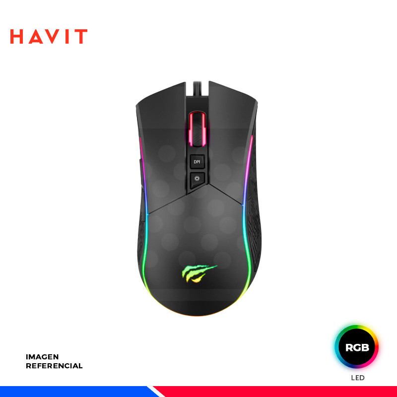 MOUSE GAMING HAVIT MS1001S, NEGRO, RGB