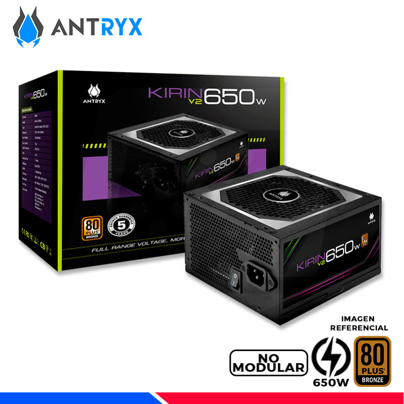 FUENTE DE PODER ANTRYX 650W KIRIN V2 80