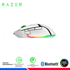 MOUSE INALAMBRICO/BT GAMING RAZER BASILISK V3 PRO, 35K DPi, WHITE