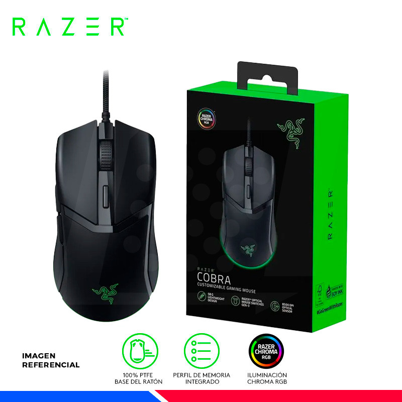 MOUSE RAZER COBRA, 8500 Dpi, CHROMA BLACK MOUSE RAZER COBRA, 8500 Dpi, CHROMA BLACK