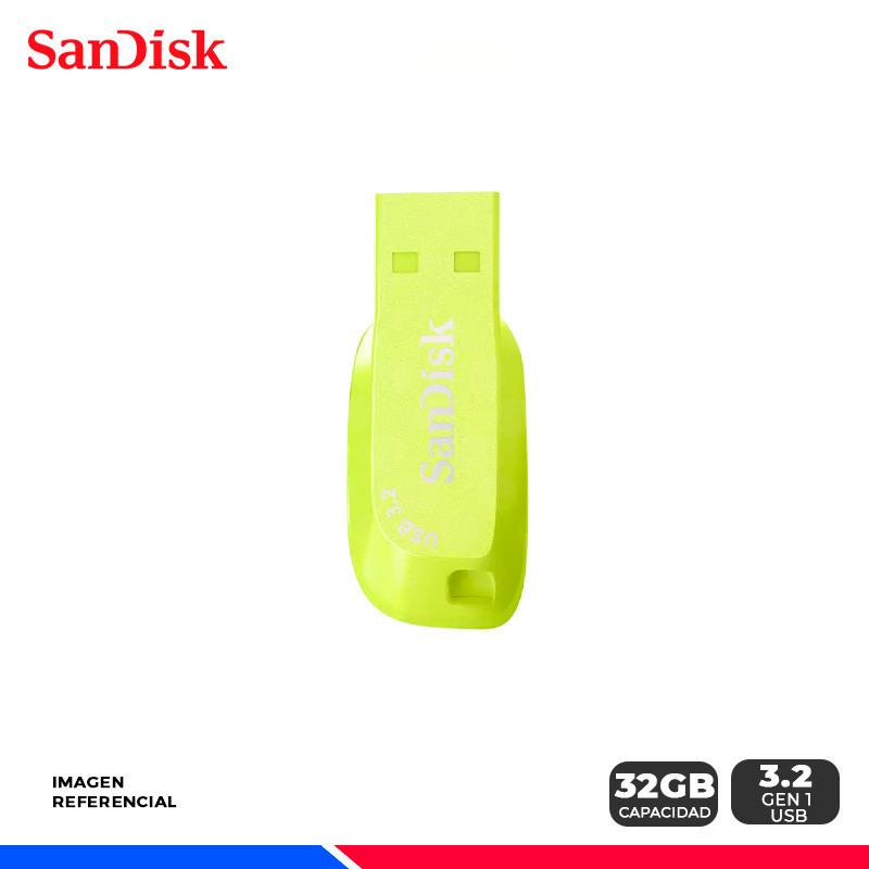 MEM. SANDISK ULTRA SHITF USB 3.2 GEN 1, 32GB YELLOW