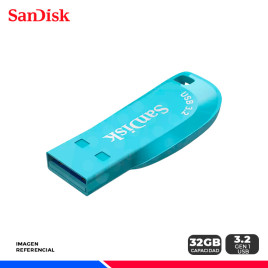 MEM. SANDISK ULTRA SHITF USB 3.2 GEN 1, 32GB BLUE
