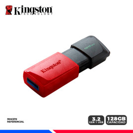 MEM. USB KINGSTON DATATRAVELER EXODIA M 128GB USB 3.2 GEN 1 ROJO