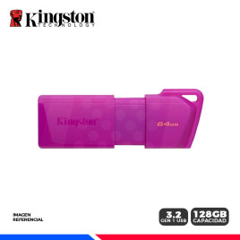 MEM. USB KINGSTON DATATRAVELER EXODIA M 64GB USB 3.2 PURPURA