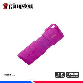 MEM. USB KINGSTON DATATRAVELER EXODIA M 64GB USB 3.2 PURPURA