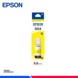 BOTELLA DE TINTA EPSON T504 AMARILLA