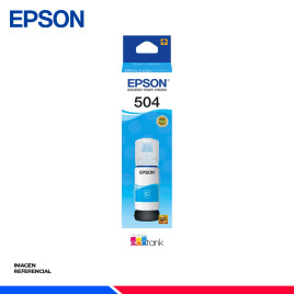 BOTELLA DE TINTA EPSON T504 CIAN
