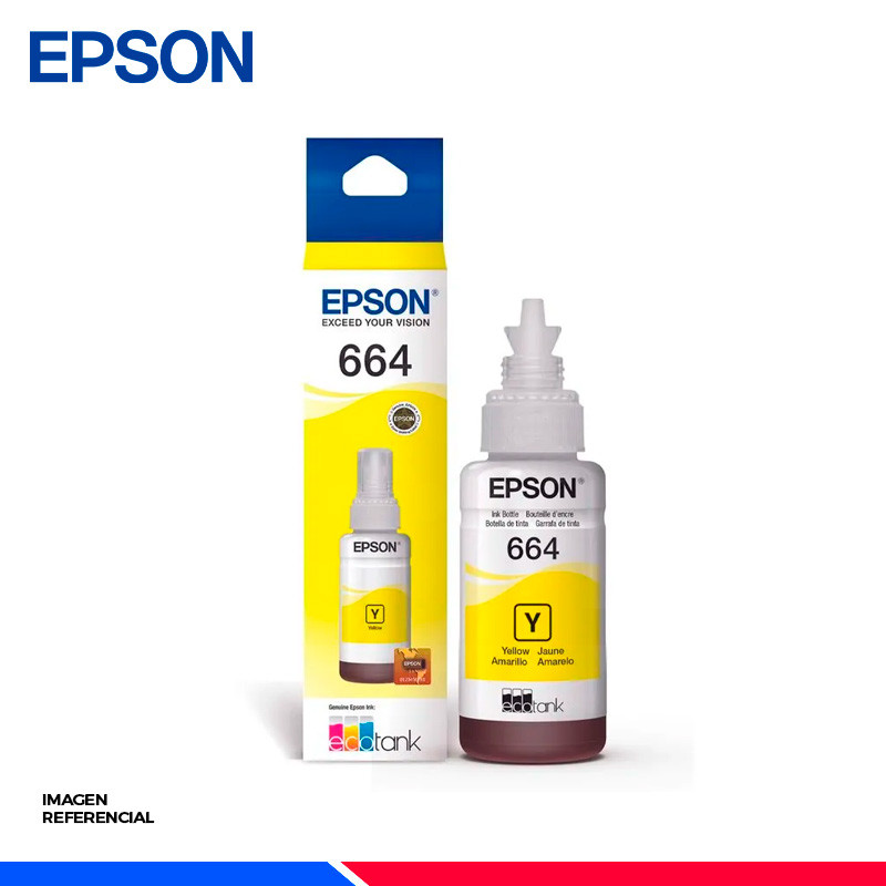 BOTELLA DE TINTA EPSON T664 AMARILLA