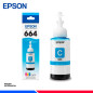 BOTELLA DE TINTA EPSON T664 CYAN