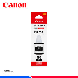 BOTELLA DE TINTA CANON GI-190 BK, NEGRO