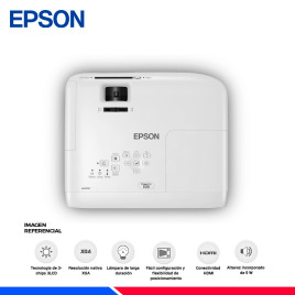 PROYECTOR EPSON POWERLITE E20, 3400 LUMENES