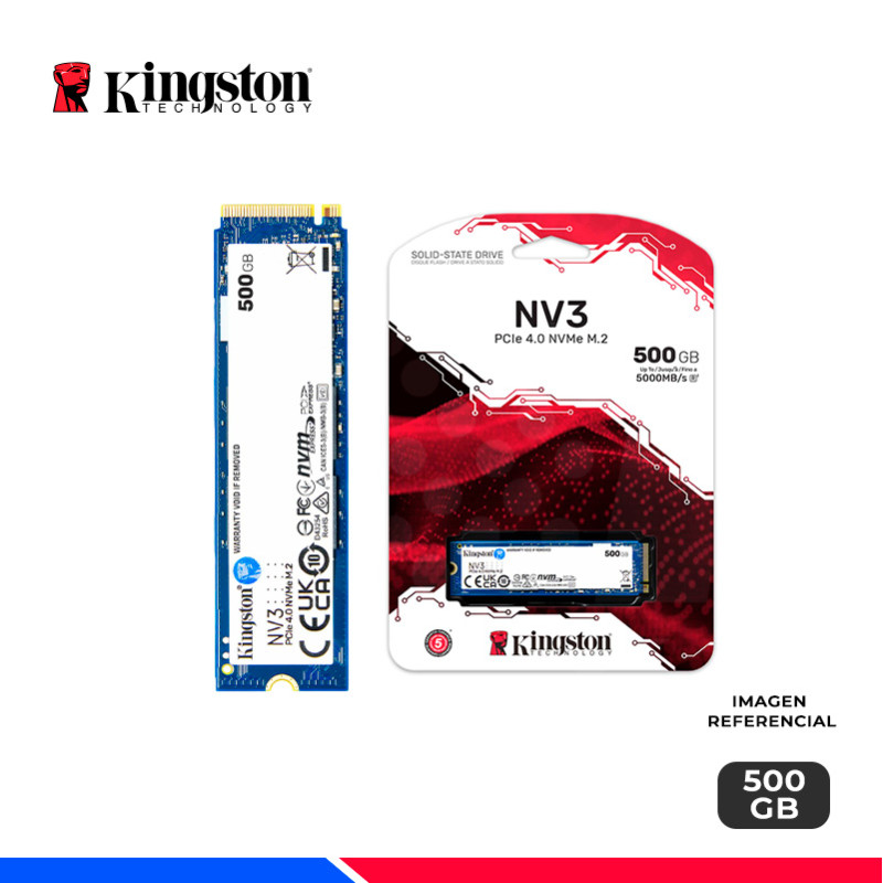 SSD KINGSTON NV3, 500GB, M.2, 2280, NVMe PCIe 4.0 x4 SSD KINGSTON NV3, 500GB, M.2, 2280, NVMe PCIe 4.0 x4