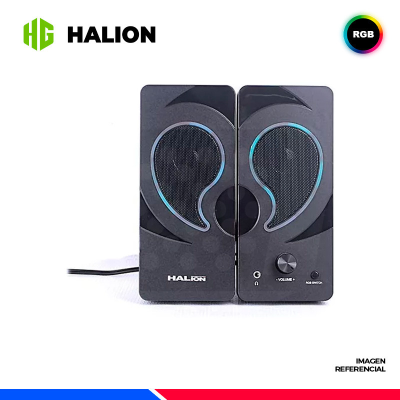 PARLANTE 2.0 HALION, GAMING HA-S334 LED