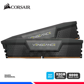 KIT MEM. RAM CORSAIR VENGEANCE. 32GB (2x16GB) DDR5 6000 MHz, CL36