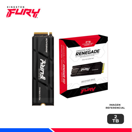 SSD KINGSTON FURY RENEGADE, C/DISIPADOR, 2TB M.2 PCIe 4.0 NVME
