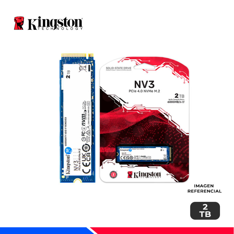 SSD KINGSTON NV3, 2TB, M.2, 2280, NVMe PCIe 4.0 x4 SSD KINGSTON NV3, 2TB, M.2, 2280, NVMe PCIe 4.0 x4